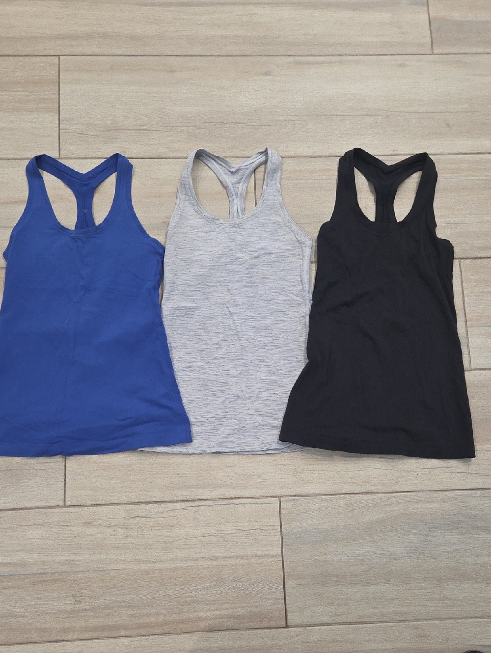 Lululemon Cool Racerback Women’s Racerback Tank Tops - Blue, Gray, Black